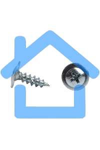 Саморез с прессшайбой KRANZ ПШС острый 4.2х13, пакет (25шт.)