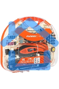 Гравер электрический PATRIOT EE 111 с гибким валом, 140Вт, 210 насадок в комплекте, кейс