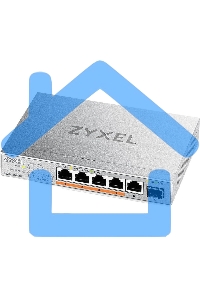 Коммутатор Zyxel XMG-105HP-EU0101F (L2) 5x2.5Gbит/с 1SFP+ 4PoE++ 70W неуправляемый