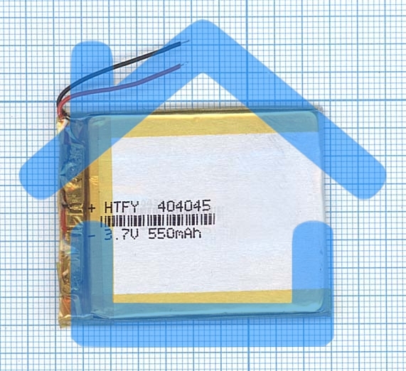 Аккумулятор Li-Pol (батарея) 4*40*45мм 2pin 3.7V/550mAh