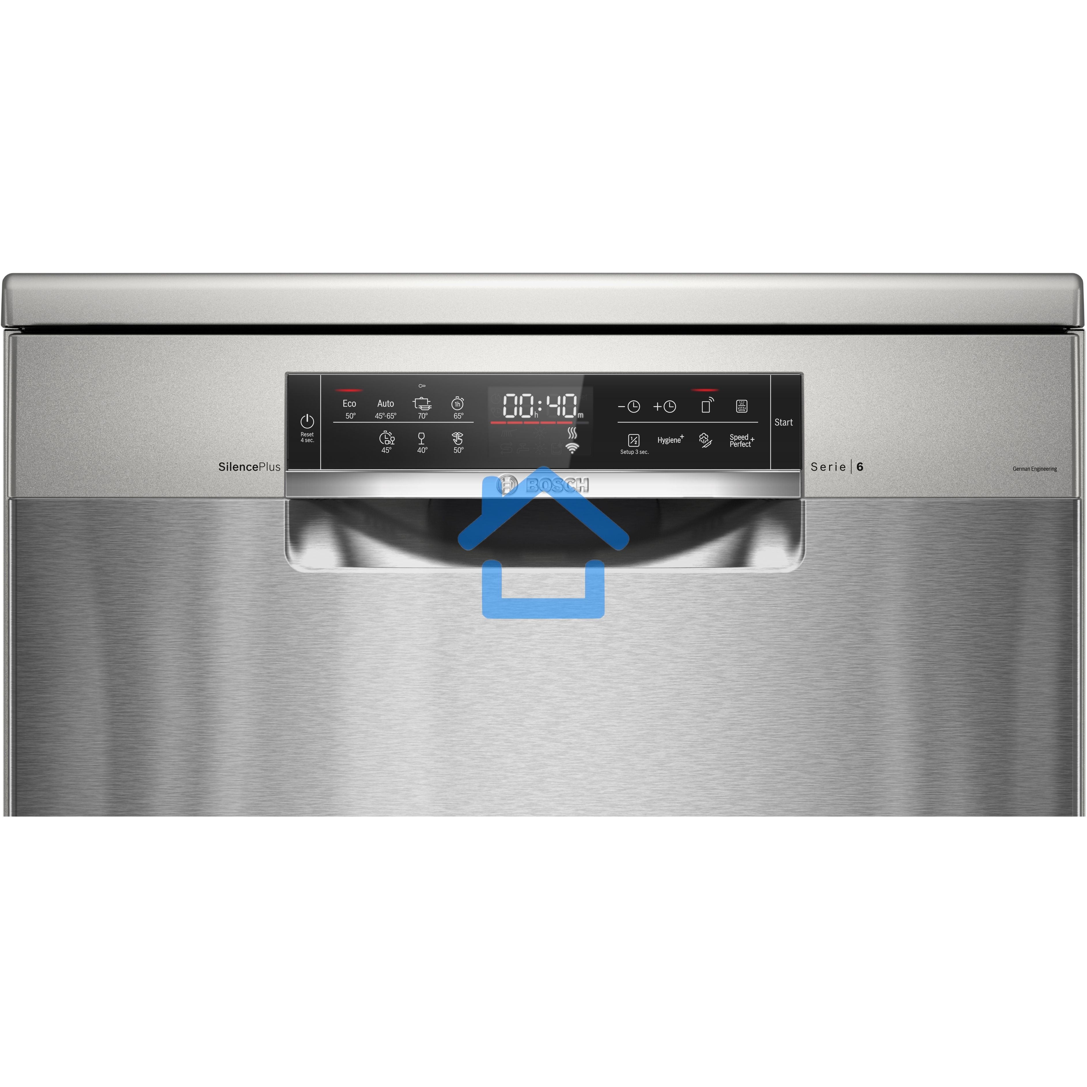 Посудомоечная машина Bosch SMS6EMI65Q, нержавеющая сталь, 60 см, 13 компл., 46 дБ, класс A