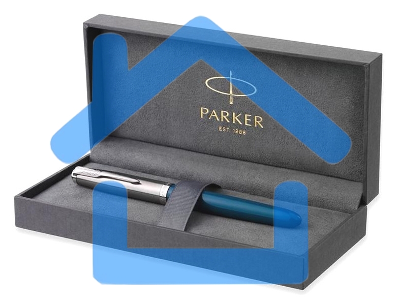 Ручка перьевая Parker 51 Core (CW2123506) Teal Blue CT F сталь нержавеющая, подарочная коробка