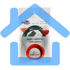 Кабель Gembird USB 2.0 Cablexpert CC-ApUSB2gn1m, AM/Lightning 8P, 1м, нейлоновая оплетка, алюминиевые разъемы, зеленый, пакет