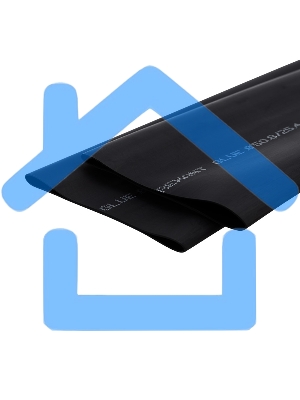 Термоусаживаемая трубка двухстенная клеевая 50,8/25,4 мм черная Rexant (уп. 2 шт. по 1 м.)