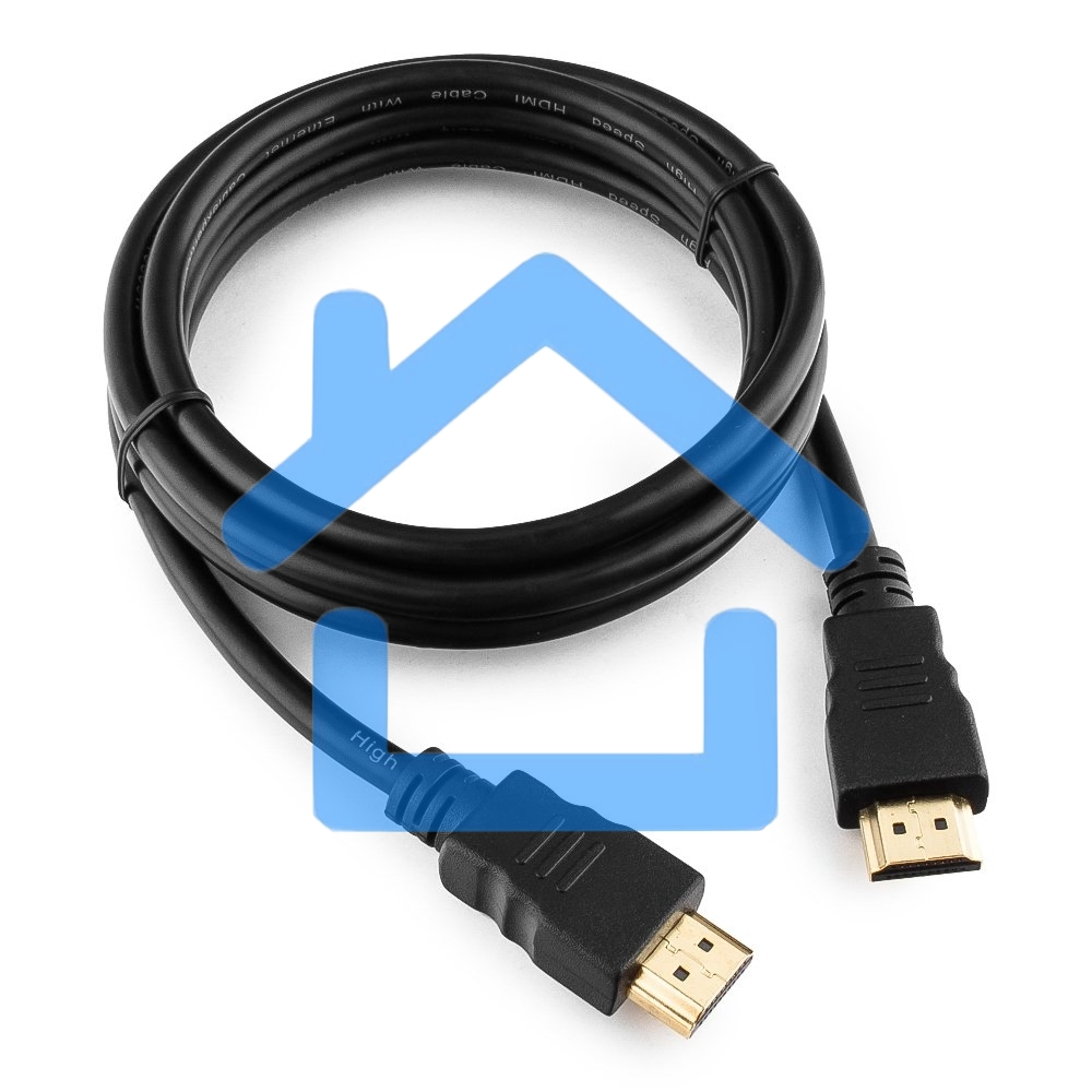 Кабель Cablexpert HDMI CC-HDMI4-5, 19M/19M, v2.0, медь, позол.разъемы, экран, 1.5м, черный, пакет