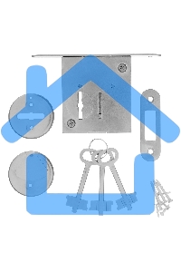 Замок врезной СИБРТЕХ ЗВ8-4,сувальдный91663