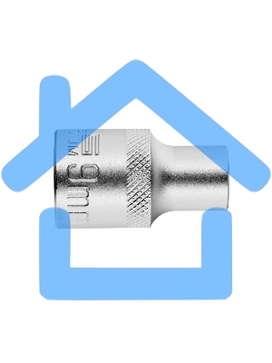 Головка торцевая, 9 мм, 12-гранная, CrV, под квадрат 1/2