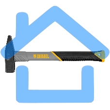 Молоток слесарный Denzel 500 г, кованый, фибергласовая рукоятка c TPR покрытием