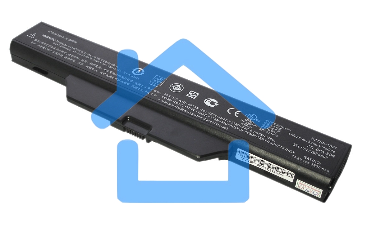 Аккумуляторная батарея для ноутбука HP Compaq 6720s, 6735s 14.4V 5200mAh OEM черный