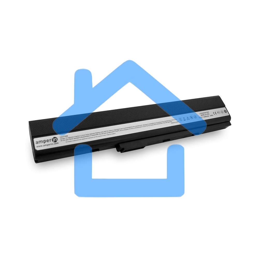 Аккумуляторная батарея Amperin для ноутбука Asus X, PRO, P, N, K, F, B, A 4400mAh (49Wh) AI-K52