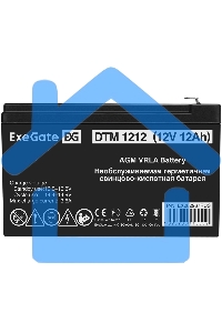 Батарея ExeGate DTM 1212 (12V 12Ah 1251W), клеммы F2