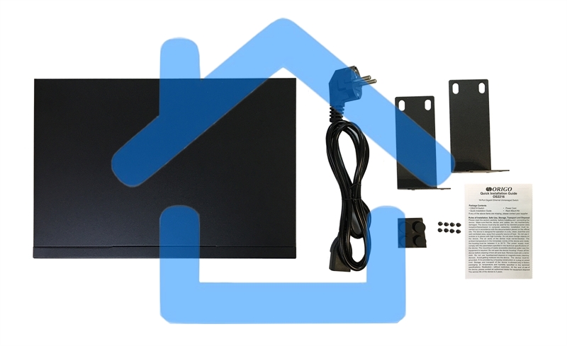 Коммутатор ORIGO Unmanaged Switch, 16x1000Base-T, 19 Rackmount Kit