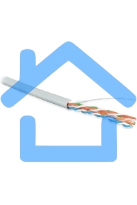 Кабель информационный Hyperline UUTP4R-C5E-S24-IN-LSZH-GY-305 кат.5E UTP 4 пары 24AWG LSZH внутренний 305м серый