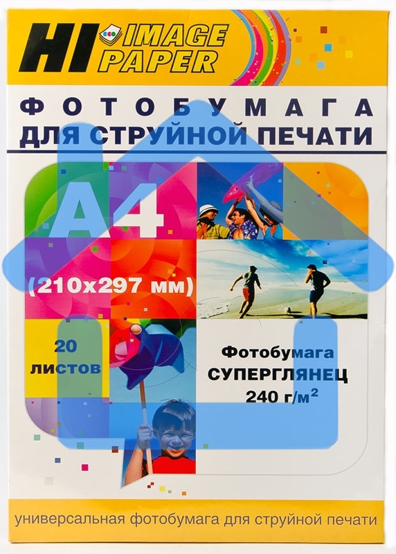 Бумага Hi-Black A2122/ PH240-A4-20 Фотобумага суперглянец односторонняя (Hi-image paper) A4, 240 г/м, 20 л.