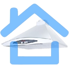 Вытяжка каминная Gefest ВВ 1 белый, 60 см, 180 куб. м/ч, 64 дБ