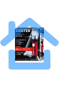 Машинка для стрижки Centek CT-2118 черный/красн
