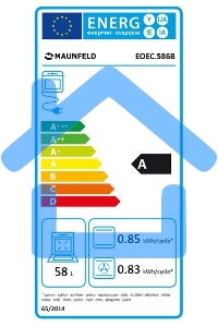 Духовой шкаф электрический Maunfeld EOEC.586B2 черный, встраиваемый