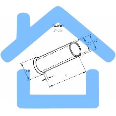 Наконечник штыревой втулочный L-9 мм 4 мм² (НШВ 4.0-9/НГ 4,0-9) Rexant
