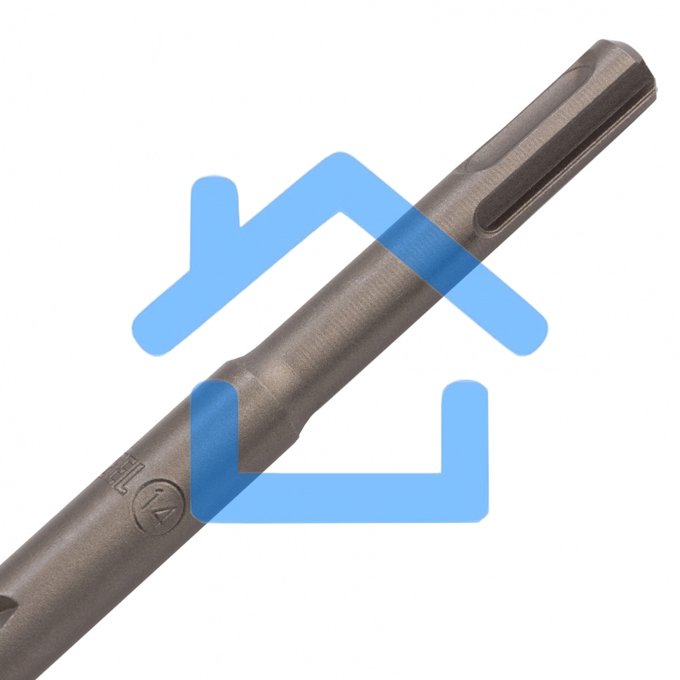 Бур по бетону, двойная спираль, Cobalt W-tip, 14x460 мм, SDS PLUS Denzel