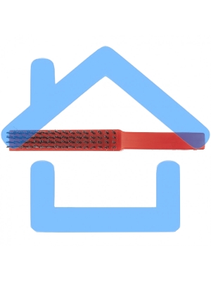 Щетка Matrix зачистная 4-х рядная, закаленная прямая проволока с пластиковой ручкой