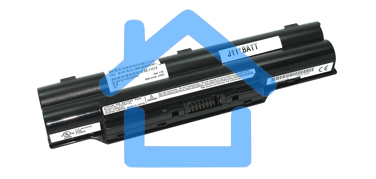 Аккумуляторная батарея для ноутбука Fujitsu LifeBook S2210/S6310 10.8V 5200mAh FPCBP145