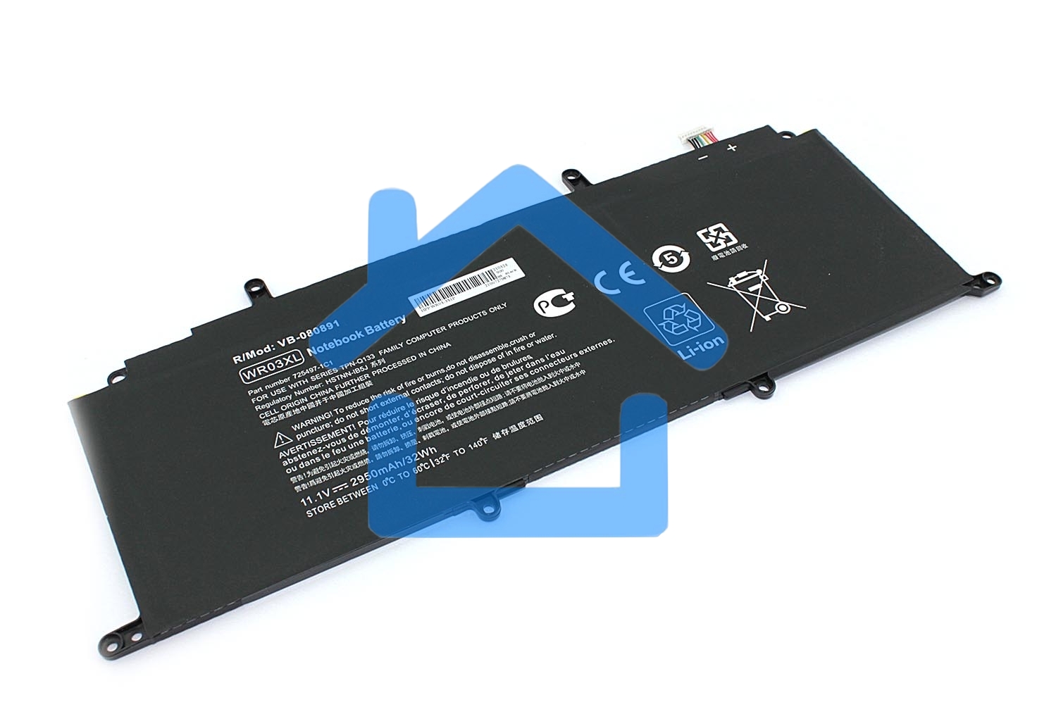 Аккумуляторная батарея для ноутбука HP Split X2 13-M11.1V 2950mAh OEM