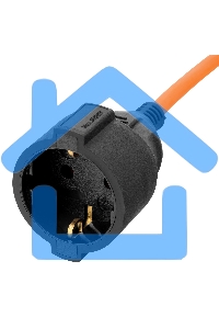 Удлинитель-шнур силовой Garden Series, б/з, ПВС, 20м, 1 розетка, 2*1 мм Denzel