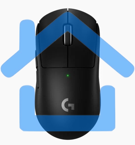 Мышь беспроводная Logitech G PRO X SUPERLIGHT 2 черный, 32000 dpi, радиоканал, USB, кнопки - 5