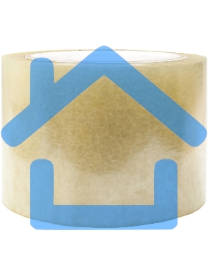 Клейкая лента упаковочная Silwerhof Eco прозрачная, ширина 72мм, длина 66м полипропилен