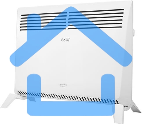 Конвектор Ballu Camino Eco Turbo BEC/EMT-1500 белый, 1500 Вт, 20 м2, термостат