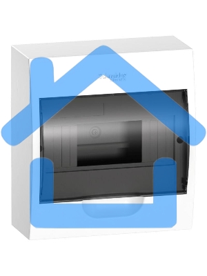 Бокс ОП EASY9 навесн. с прозрачной дверью 1ряд 8мод. SchE EZ9E108S2SRU