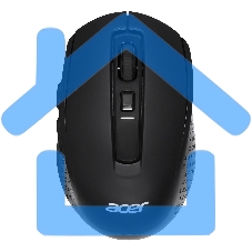 Мышь беспроводная Acer OMR070 черный, 1600 dpi, радиоканал, Bluetooth, USB, кнопки - 6