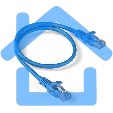 Патч-корд ExeGate EX286380RUS UTP-RJ45-RJ45-5e-0,5M-LSZH-BL, UTP, cat.5e, LSZH, 0.5м, синий