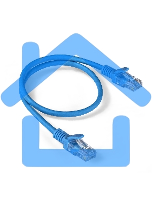 Патч-корд ExeGate EX286380RUS UTP-RJ45-RJ45-5e-0,5M-LSZH-BL, UTP, cat.5e, LSZH, 0.5м, синий