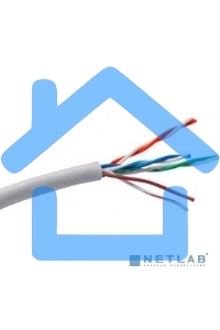 Кабель UTP 4 пары кат.5e Exegate CCA, многожильный, 305м pullbox, серый