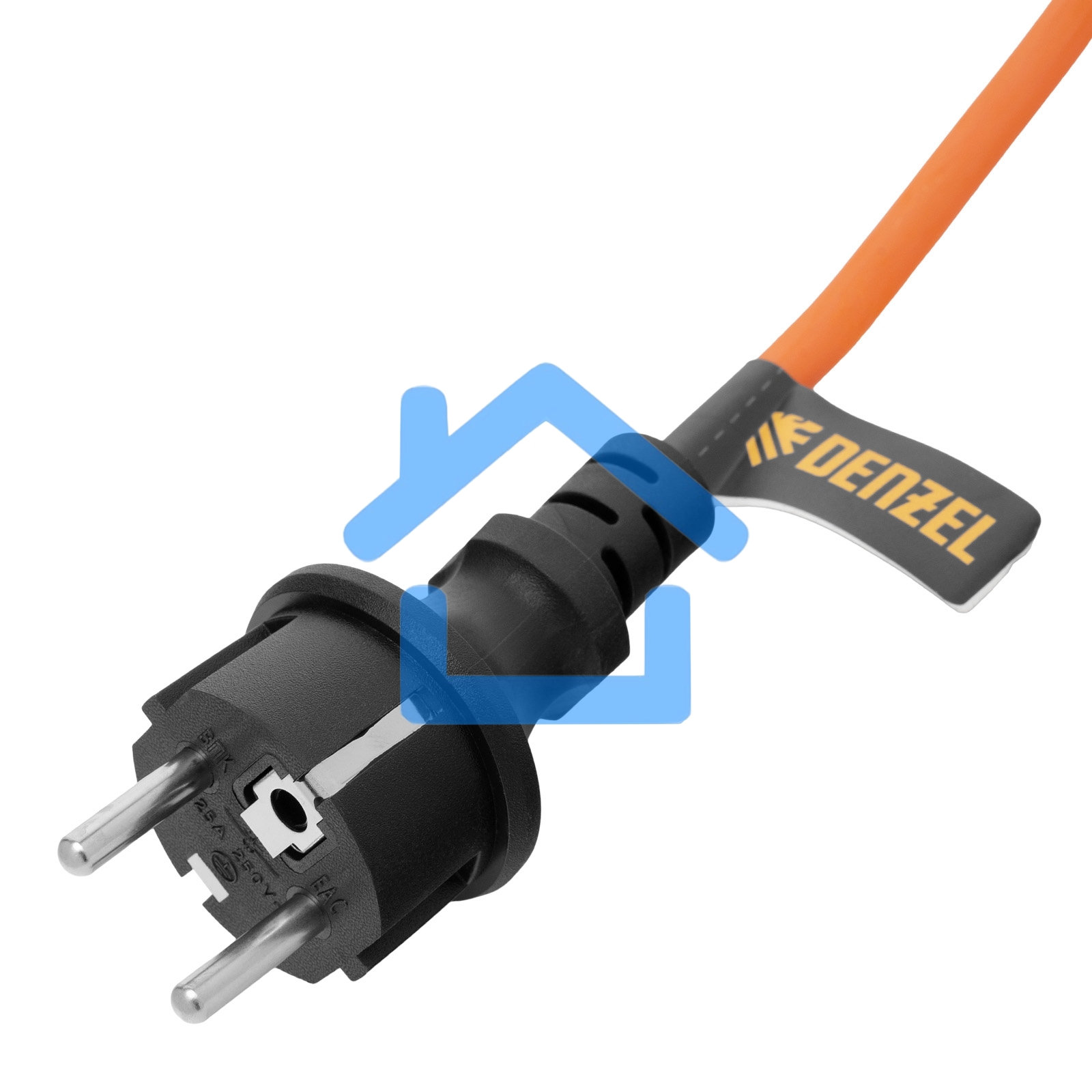 Удлинитель-шнур силовой Garden Series, б/з, ПВС, 20м, 1 розетка, 2*1 мм Denzel