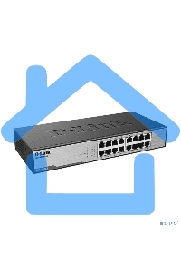 Неуправляемый коммутатор D-Link DES-1016D/I1A с 16 портами 10/100Base-TX