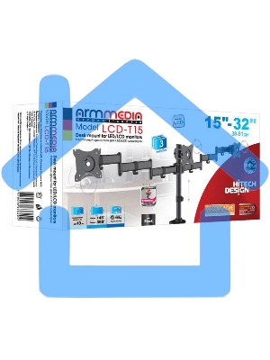 Кронштейн для мониторов Arm Media LCD-T15 черный 15