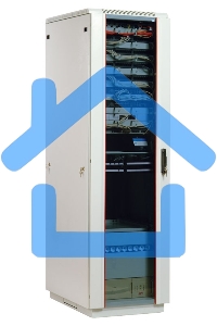 Шкаф коммутационный ЦМО ШТК-М-18.6.8-1ААА 18U 600x820мм пер.дв.стекл задн.дв.стал.лист 2 бок.пан. направл.под закл.гайки 270кг серый