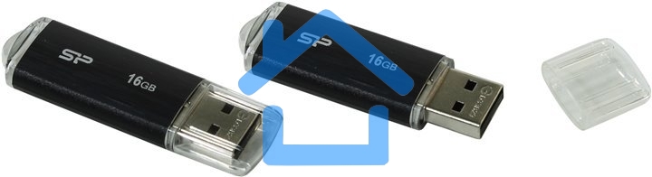 Флешка USB R/W 16Gb Ultima U02 SP016GbUF2U02V1K USB2.0 черный