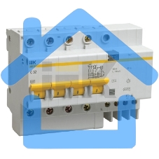 Выключатель автоматический дифференциального тока 4п C 32А 30мА тип AC 4.5кА АД-14 ИЭК MAD10-4-032-C-030