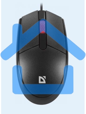 Мышь проводная Defender Delta MM-523 черный, 1000 dpi, USB, кнопки - 3