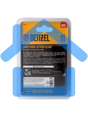 Насадка для МФИ режущая полукруг., HM, по плитке и дереву, 65 мм Denzel