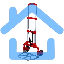 Тележка хозяйственная Matrix, складная, 2 колесная, алюминиевая, грузоподъемность 80 кг