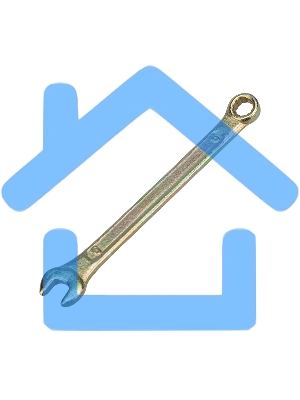 Ключ комбинированный Rexant 6 мм, желтый цинк