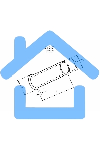 Наконечник штыревой втулочный L-7 мм 2.5 мм² (НШВ 2.5-8/НГ 2.5-7) Rexant