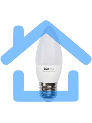 Лампа светодиодная PLED-SP C37 9Вт свеча 3000К тепл. белый E27 820лм 230В JazzWay 5001923A