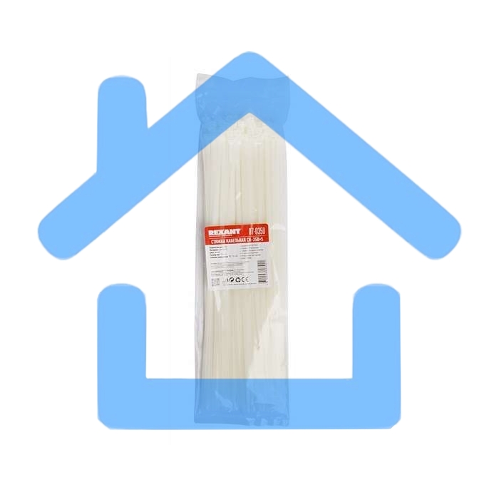 Хомут кабельный 4.8х350 нейл. бел. (уп.100шт) Rexant 07-0350