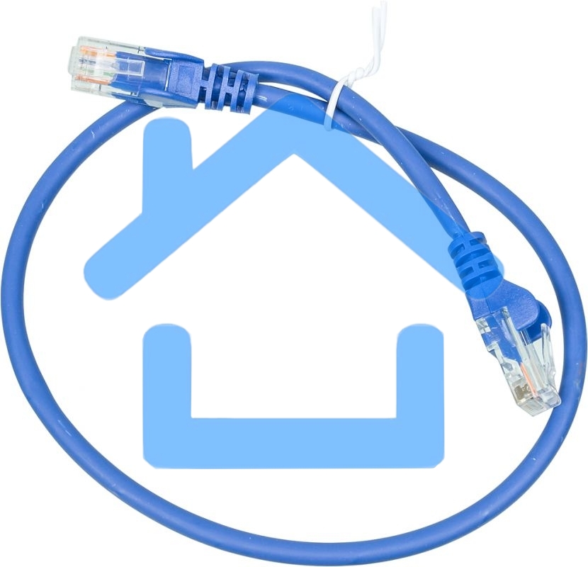 Кабель Патч-корд Lanmaster utp LAN-PC45/U5E-0.5-BL вилка RJ-45-вилка RJ-45 кат.5е 0.5м синий LSZH (уп.:1шт)
