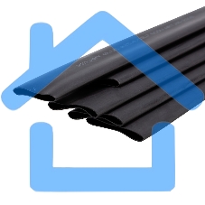 Трубка термоусаживаемая двухстенная клеевая 25.4/12.7мм (уп.5шт) по 1м черный Rexant 26-2108